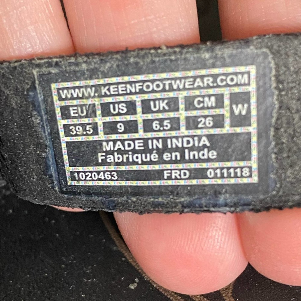 Keen Black Braided Leather Slide Sandals - Picture 4 of 6